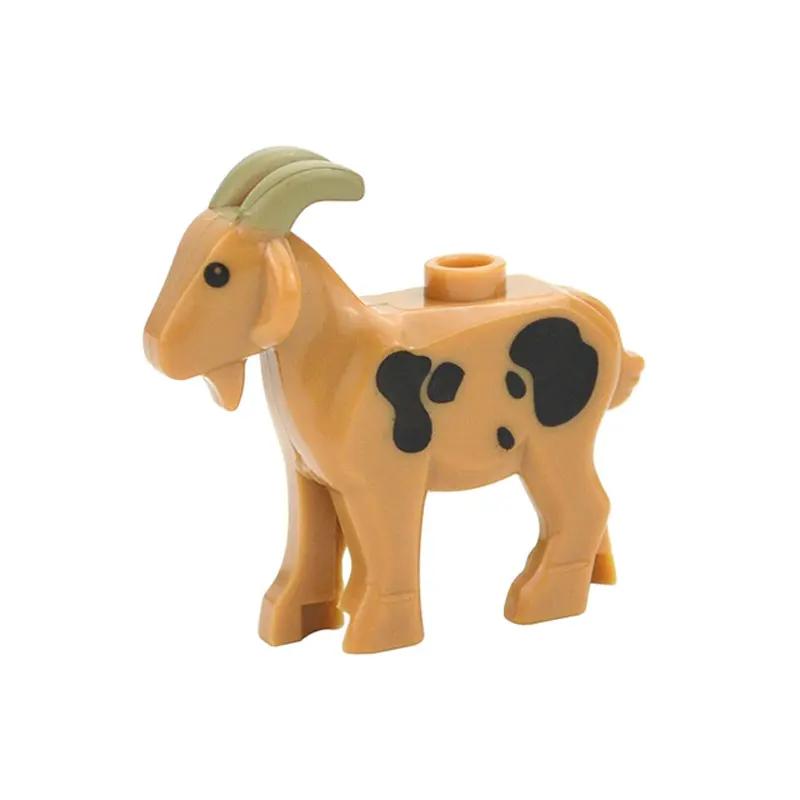 Animals Cute Sheep Goat Model Figures MOC Building Blocks Educational Creative Toys For Children Brithday Gifts