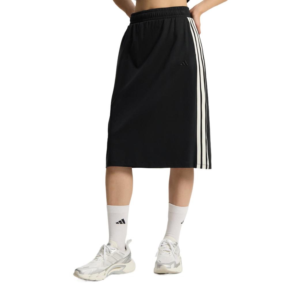 adidas Knit Long Skirts Women's Black Moderate Mid Length KS5348