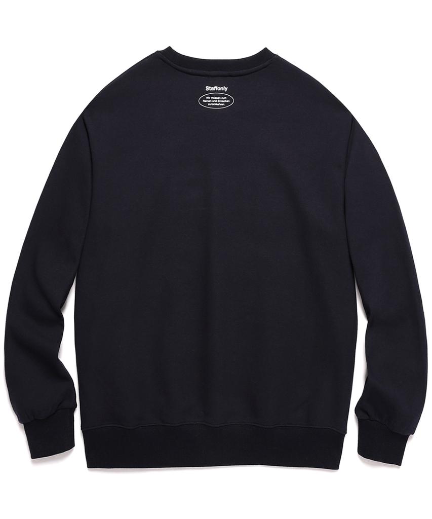 STAFFONLY Big Logo Crewneck (Navy)