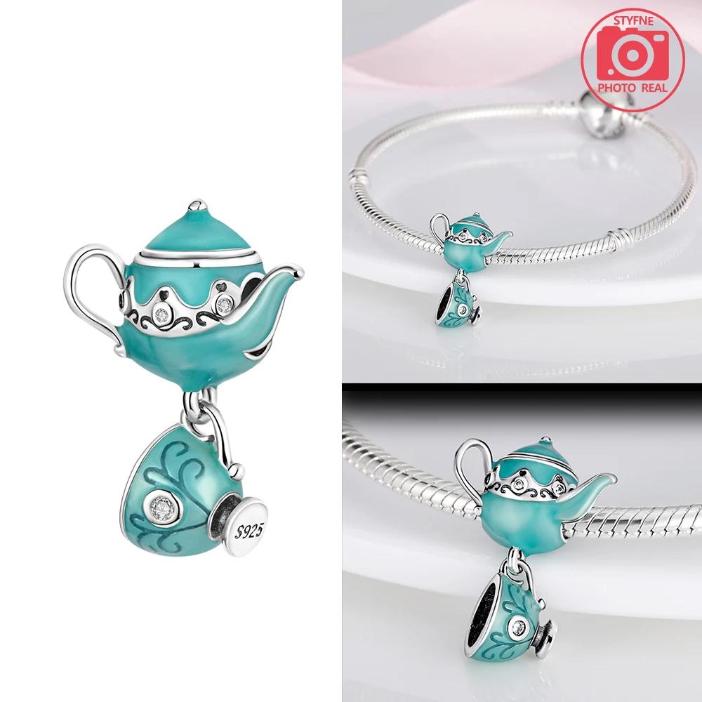 copper Colors Teacup Teapot Bead Charms for Dangle Pendant Bead Jewellery Bead Charms New Gifts for Women High Quality