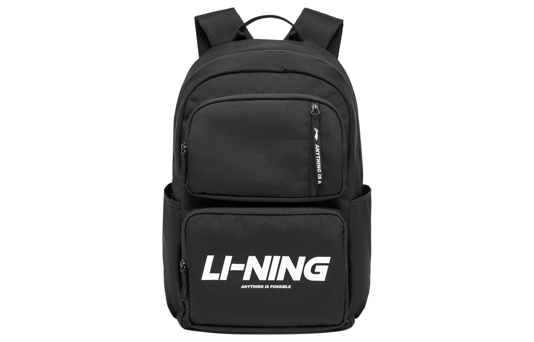 Рюкзак Li Ning Sports Life Collection Полиэстер Обычный Унисекс Черный ABSU165-2
