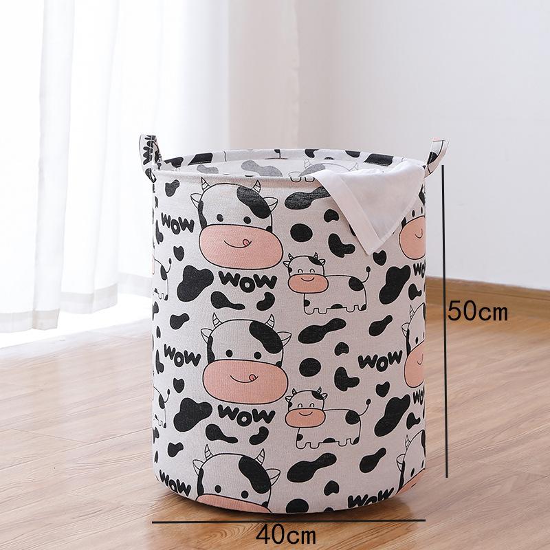 Clothing Laundry Baskets 1PC For Home Bathroom Cat Print Save Space Household Supplies Toy Storage Box Laundry Bucket