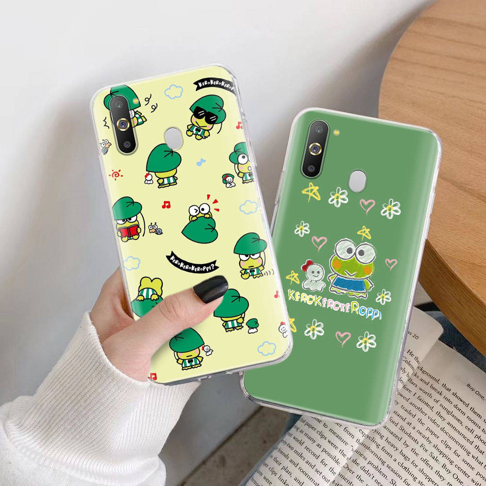Transparent Case for Samsung A04 A14 A23 M33 M53 Realme 10 9 C35 C55 VIVO X80 Infinix Hot 30 Note 11 Tecno Spark 8P Pro L-23 Frog Keroppi