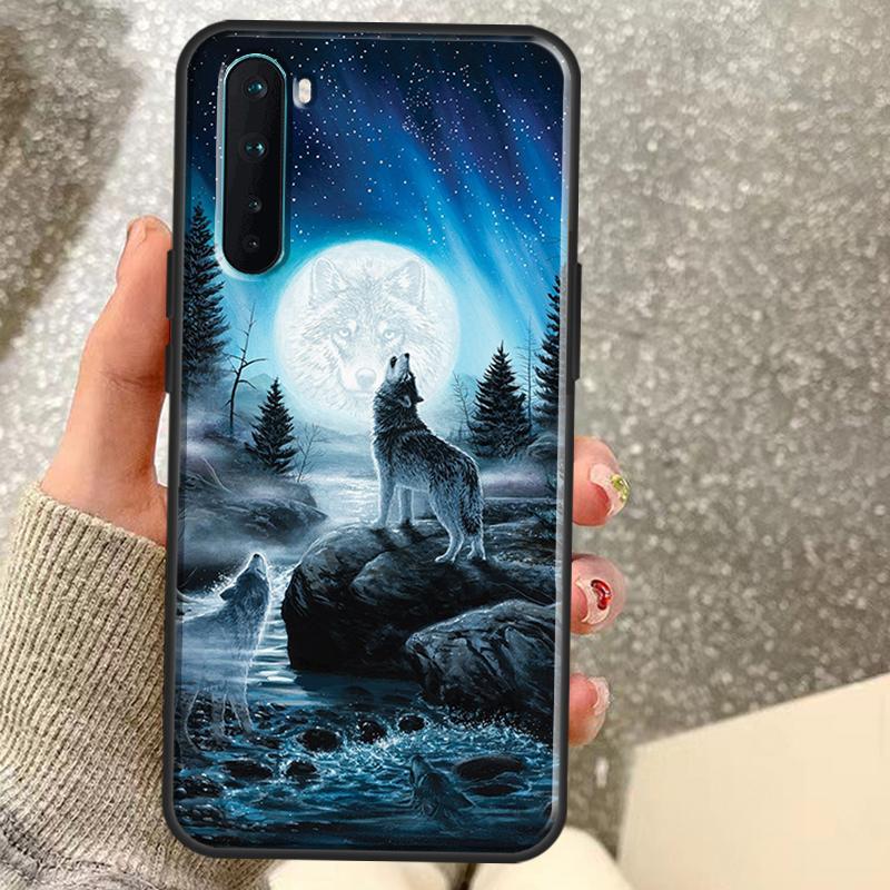 Starry Animal Wolf Case For OnePlus 15 12 13 11 10 9 Pro 13R 13T 12R 10T 10R Nord CE 5 2 3 4 Lite N20 N30 Coque