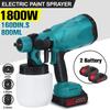 88vf 800ml Electric Spray Guns 18V Rechargeable Spray Guns Applicator DIY Home Crafts With 3 Nozzles 120W