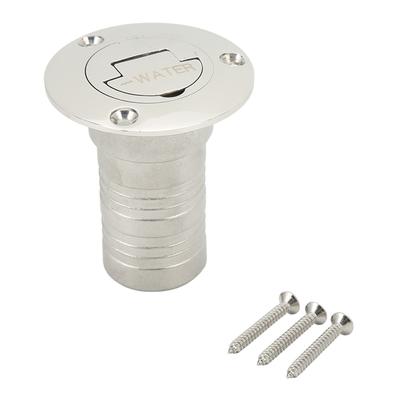 Marine Boat Deck Filler with Keyless Cap Stainless Steel Mirror Polished Boat Deck Fill Filler for Boat Yacht Caravan
