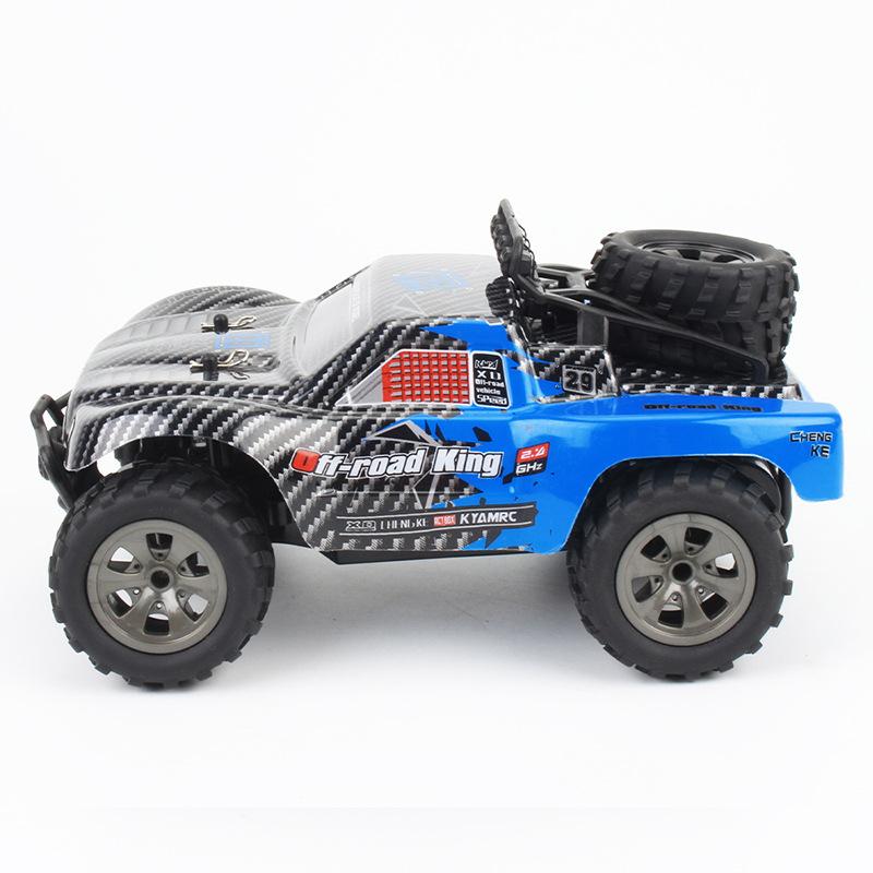 1:18 Scale 2.4G RC Short Course Truck, 18km/h High Speed Off-Road Toy Car With Spare Tire & Stylish Remote, For Kids Indoor Outdoor Play