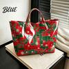 Borsa Spaziosa per Incartare Regali Natale PVC Borsa a Mano per Donne Impermeabile Borsa in Plastica Shopping Storage Manico Superiore Grande Shopping Spiaggia Viaggio,