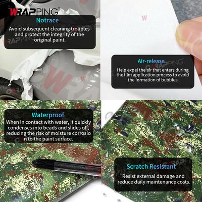 Wasserdichte Wrapping-Vinylfolie für Motorrad-Camouflage-Druck Auto-Vinylfolierung Motorräder Autofolie Abdeckung Tuning Autozubehör