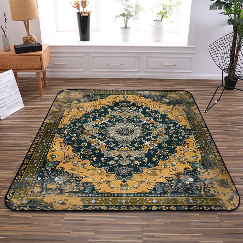 

Старинные персидские ковры для гостиной в национальном стиле, домашний коврик, старинный домашний коврик для дверного проема, декор комнаты, мягкий большой ковер 60x90cm door mat