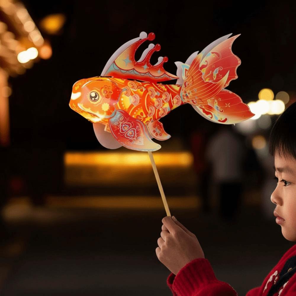 Bright LED Luminous Fish Light Portable Handheld Koi Ornament  Chinese New Year