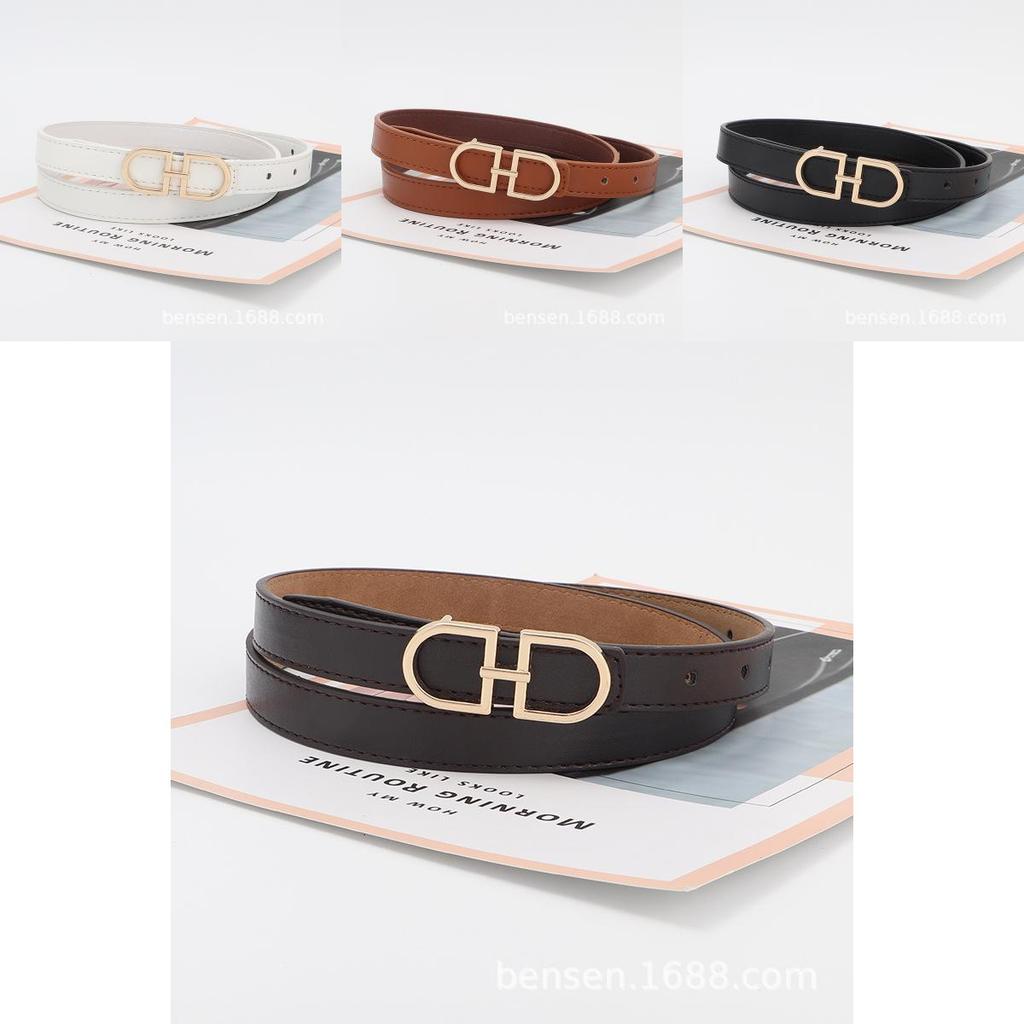Versatile Decorative Women Slim Leather Belt Narrow Strap Dresses Shirts Skinny
