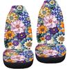 Purple Butterfly Galaxy Auto Car Seat Cover for Cars, Trucks, Vans, SUV, Vehicle Seat Cover Auto Saddle Blankets Driver Seat Protector Covers Full