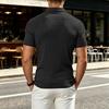 Men's Casual Short Sleeve T-Shirt with Collar, Breathable Shirt for Summer Everyday Wear
