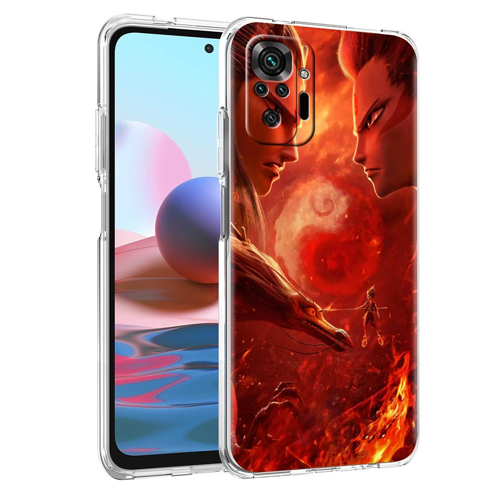 

Transparent Phone Case for Redmi 13C 12C 10C Note 13 12 11 11T K40 Gaming Plus Pro 4G 5G Soft TPU Cover Shell New Nezha Capa Bag Redmi K50 Pro