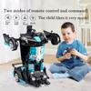 2IN1 Carro RC elétrico Transformação Robôs One-key Deformação Carro Ao Ar Livre Controle Remoto Esportes Modelo de Carro Crianças Meninos Brinquedos