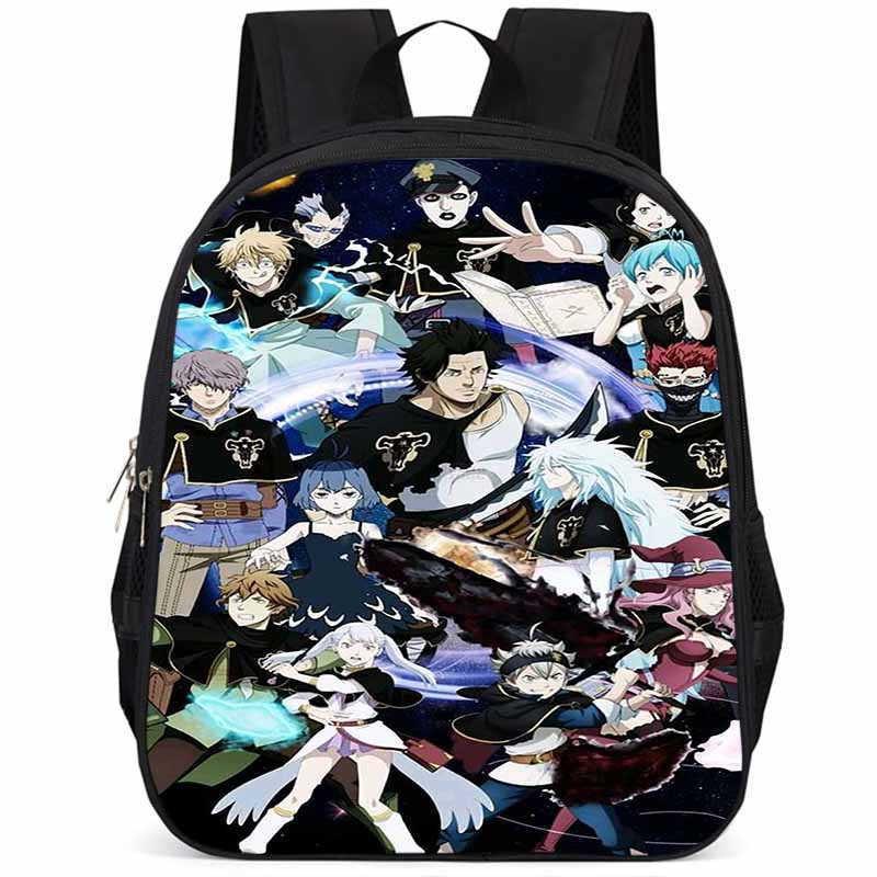 Sac à dos Black Clover 15 pouces Grande capacité Léger Tissu Oxford Pour Enfants