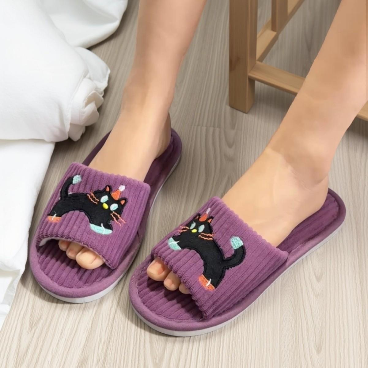 

Cute Home Warm Slippers For Women s Indoor Home Slippers 44 фіолетовий