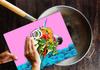 Szklana Płyta Deska Do Krojenia 52X40 Koń