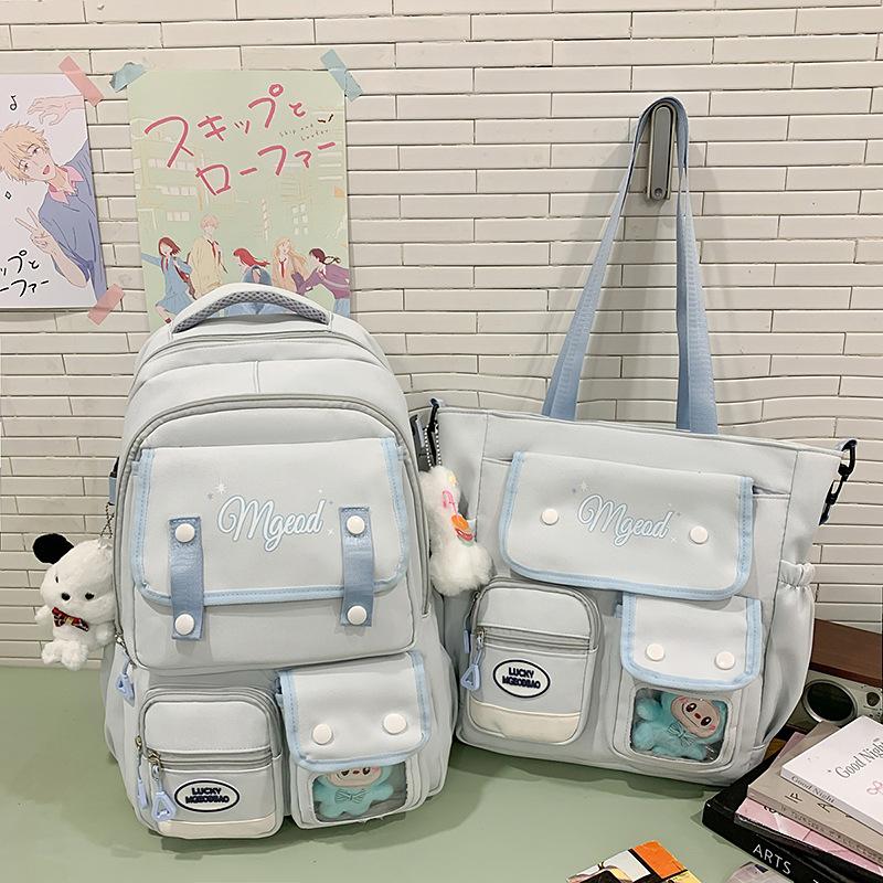 School bag high value high school student Korean ins sweet sister two-piece back