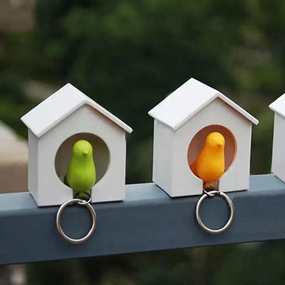 Wall Mounted Sparrow Key Holder Plastic Key Hanger Cute Sparrow House Keychain  Keys
