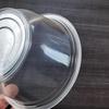 Disposable 700ml Plastic Bowls with Lids for Bingfen (100 Count)