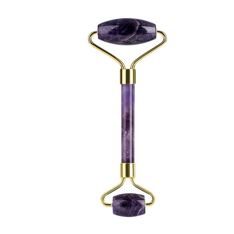 Аметистовый нефритовый ролик Маска для сна для глаз Набор Гуаша Натуральные кристаллы Камень Холодная терапия Шторка для глаз BeautySkin Care Массажные инструменты