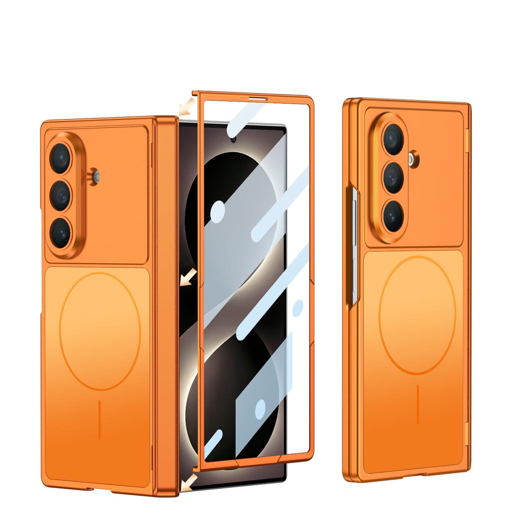 Magnetic Hinge Plastic Case for Samsung Galaxy Z Fold 8 Ultra Screen Glass for Magsafe Wireless Charge Cover for Galaxy Z Fold7