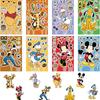 A Casa Mágica do Mickey Adesivos de Quebra-Cabeça DIY Faça Expressão Feliz Sorrindo Use como Adesivos de Quebra-Cabeça de Desenho Animado