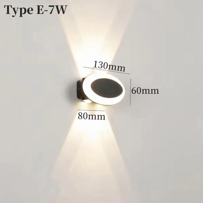 Outdoor LED Porch Wall Lamp IP65 Waterproof Wall Mounted Sconce Garden Courtyard Home Exterior Wall Lighting Fxiture AC110/220V