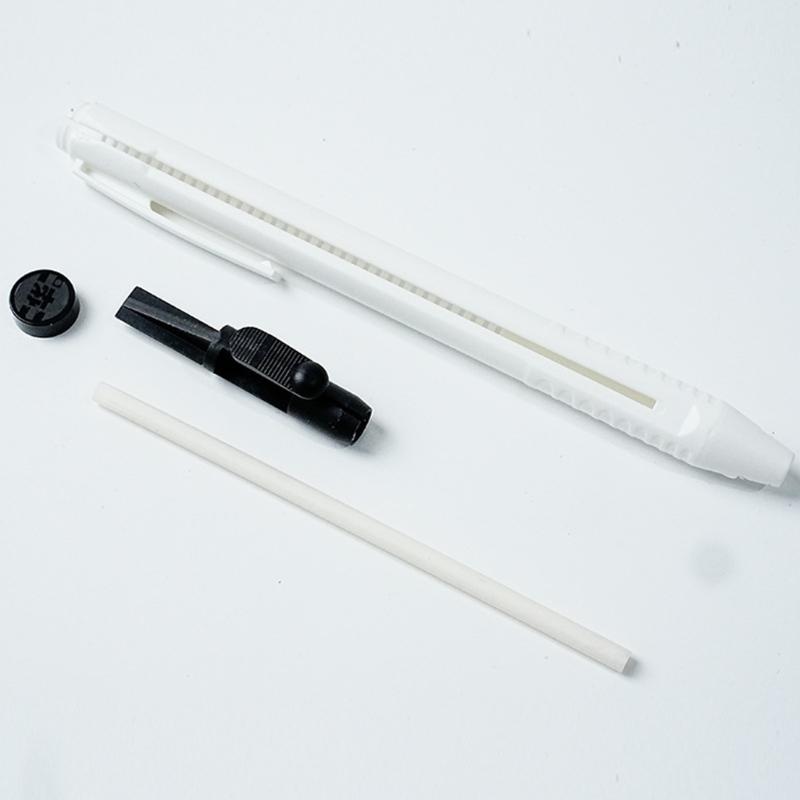 Tailor Chalk Pen with Refills Press Action Fabric Marker Pen for Fabric Marking Sewing Quilting and Needlework Project