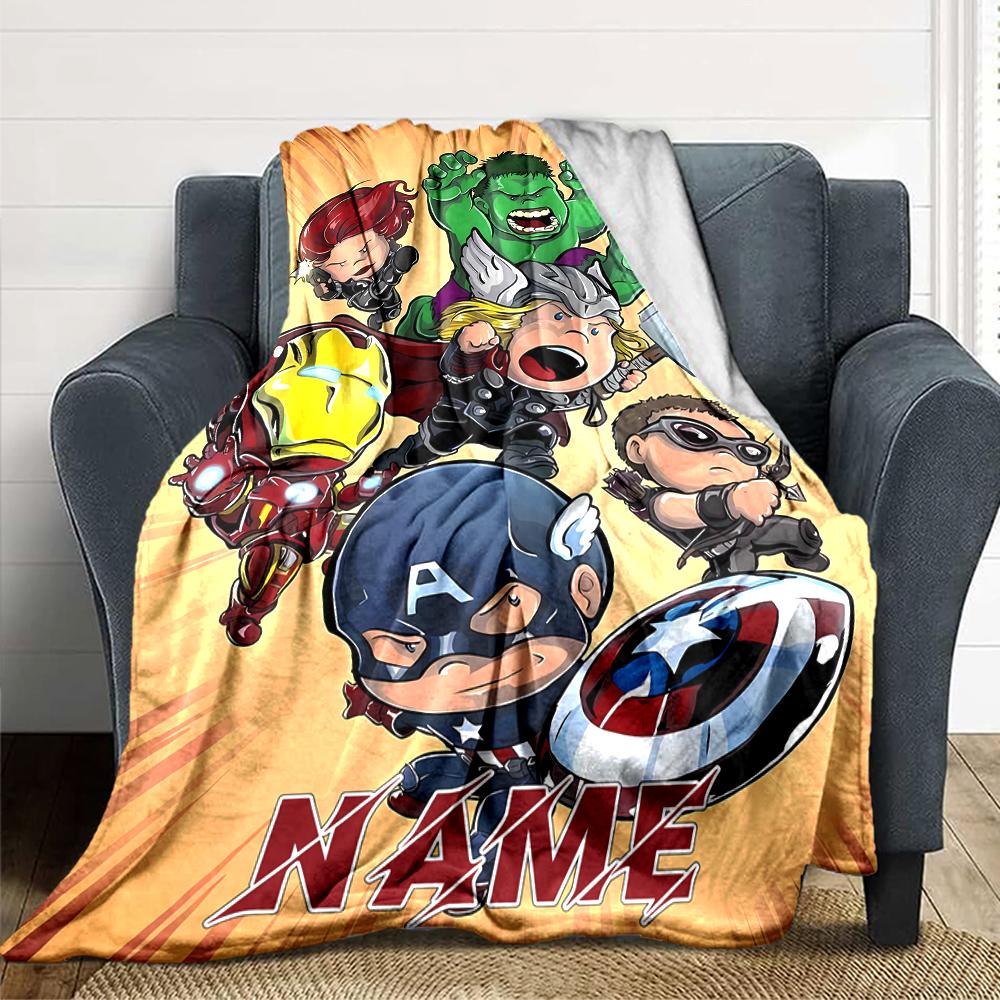 Custom Name "Spider-Man: Web Heroes" blanket for Couch & Bed, Plush Cozy Fuzzy Blanket Super Soft & Warm Blankets for Fall and Winter. 090816