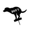 Eisenschild „Don't Pooping“ für den Garten, mit Aufschrift „Don't Dog Allowed Pooping“, Gartenführer, dekorativer Pfahl für Garten, Rasen, Hof