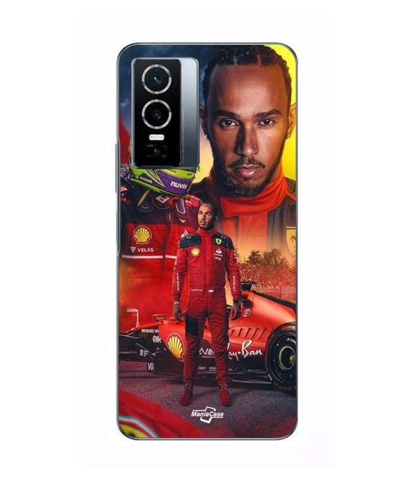 Coque Pour Vivo Y76 5G Lewis Hamilton Scuderia Ferrari F1 officiel Maniacase