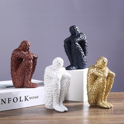 Durevole Pensatore Figura Resistente alle ammaccature Decorativo Elegante