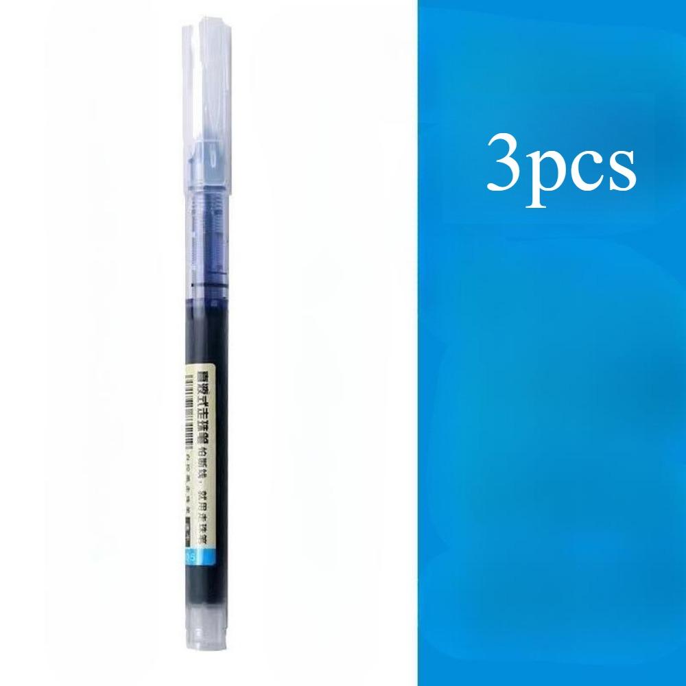 3/12PCS /set High Quality Needle Type Gel Pens Straight Liquid Ballpoint Pen Kawaii Stationery School Office Supplies Writing