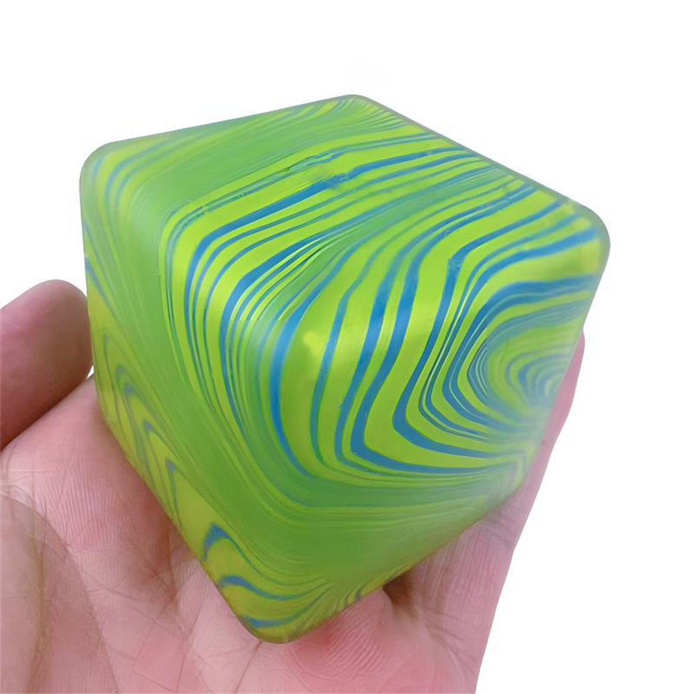 Soft And Glutinous Sensory Stress-Relief Toy Cube Filled With Gel Stretchable Ball Soft Ice Blind Box Slow Rebound Halloween Gif