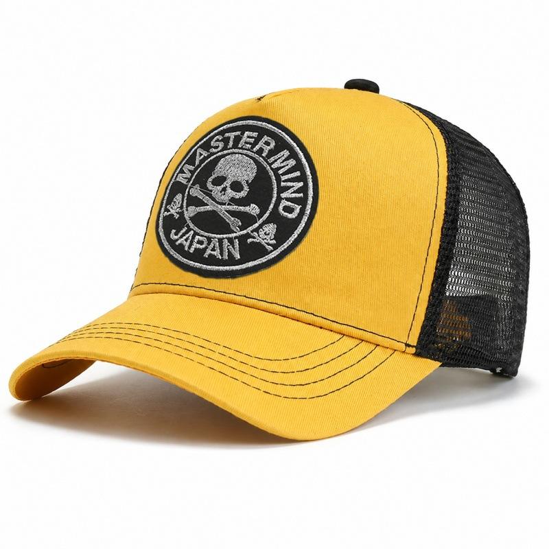 Embroidered cap Men's high-top mesh baseball cap Women's enlarged deepened hat Summer breathable driver's hat
