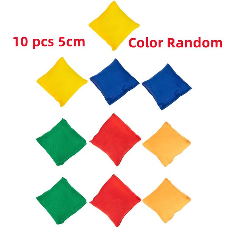 

10 Pcs Sand Throw Bean Bag Portable Bags Sandbag Toys Children Playthings Kids Manual Supple Sandbags Canvas Toss Game Gift