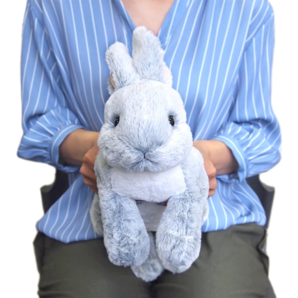 Hiza Usagi Plush Toy Gray Small P-3772