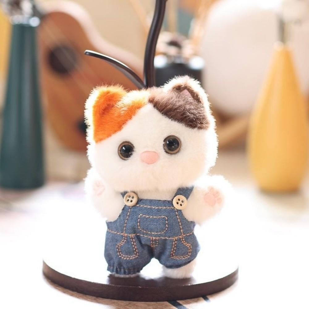 Decoration Cat Plush Pendant Kawaii Bag Hanging Charm Keyring Kitten Keychain Room Decor