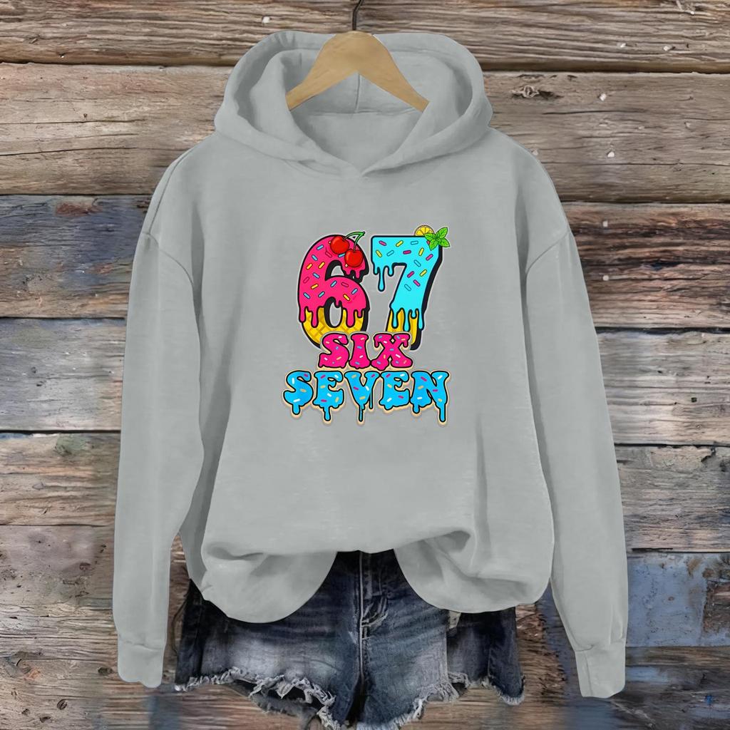 Women's Fashion Daily Versatile Casual Sweatshirts Long Sleeve Hooded Top Sweatshirts