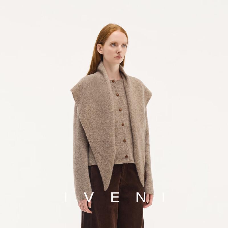

Iveni Women s Yak Wool Blend Shawl Cardigan S