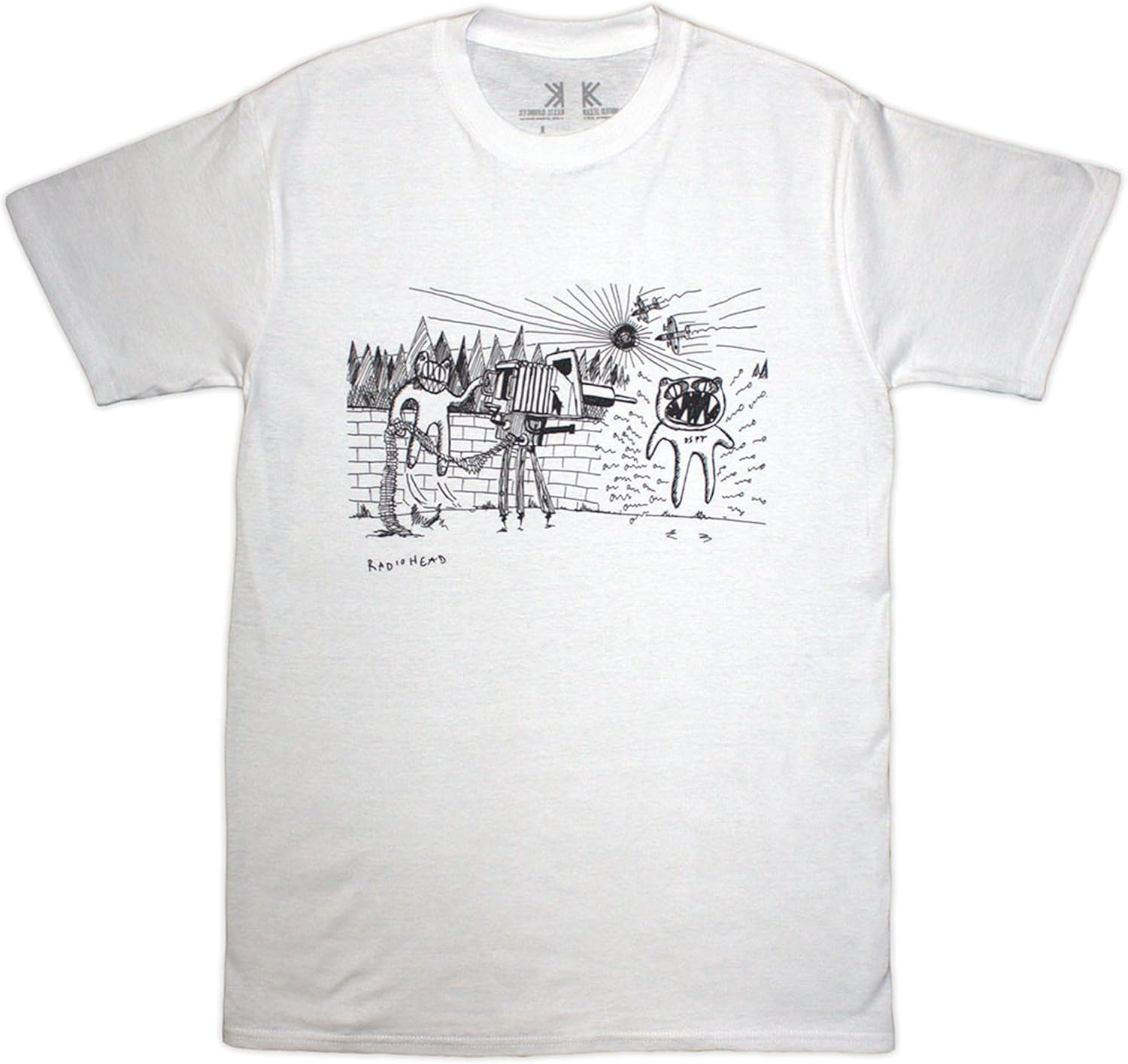 Rock Off officially licensed products Men s Radiohead Despot T-Shirt White S
