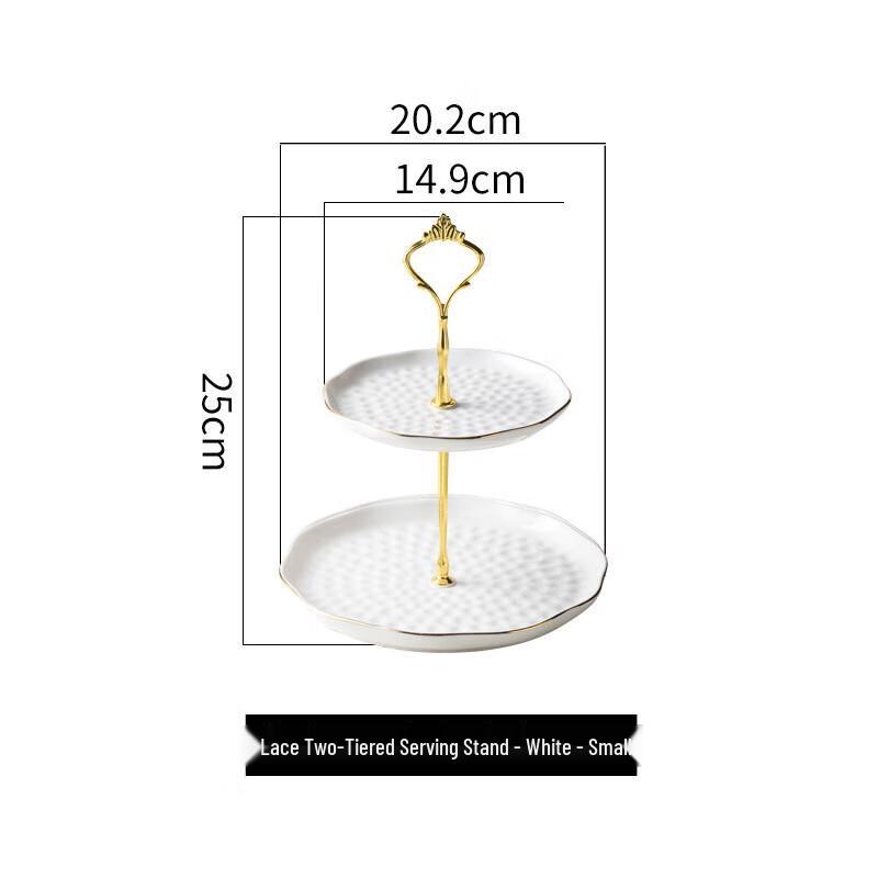 Nordic Ceramic Tiered Serving Plate