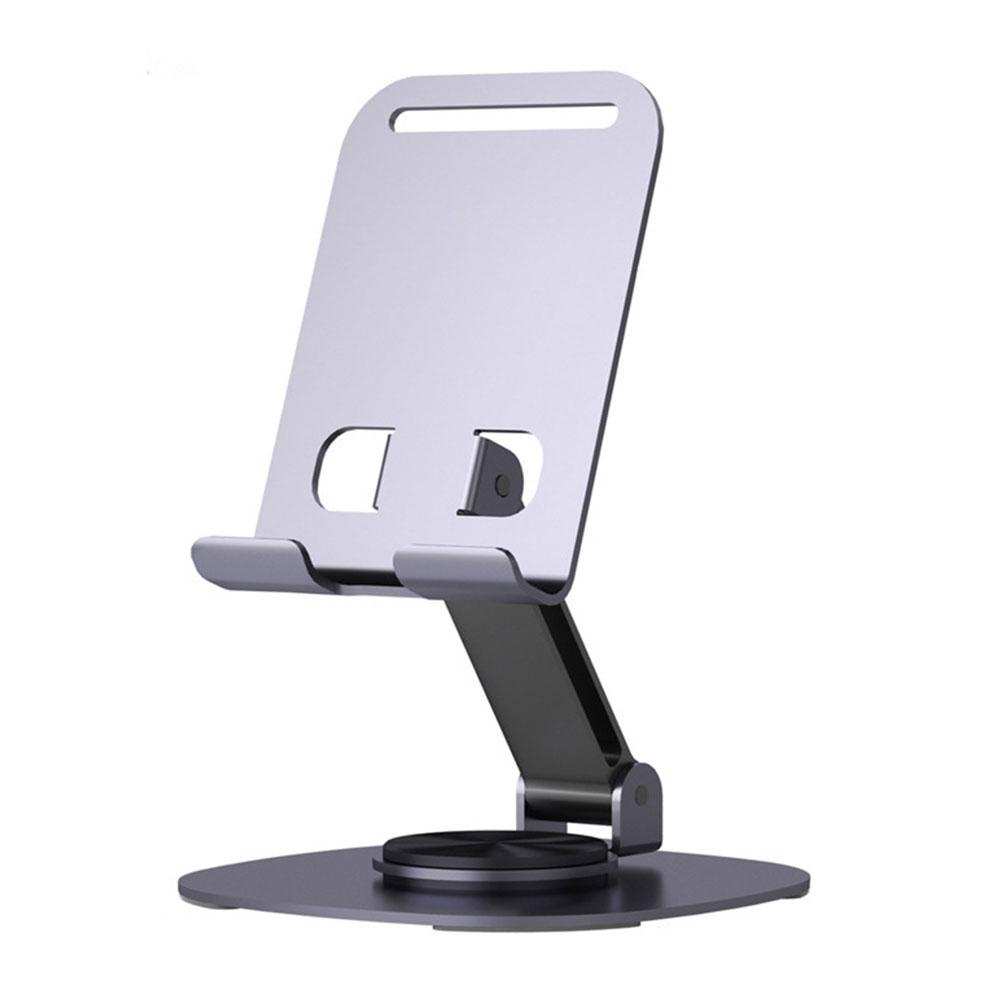 Mobile Phone Stand Desktop Tablet Live Landing Lazy Rotating Lift Live Folding Aluminum Alloy Stand Metal Metal Rotary Fold J3B9