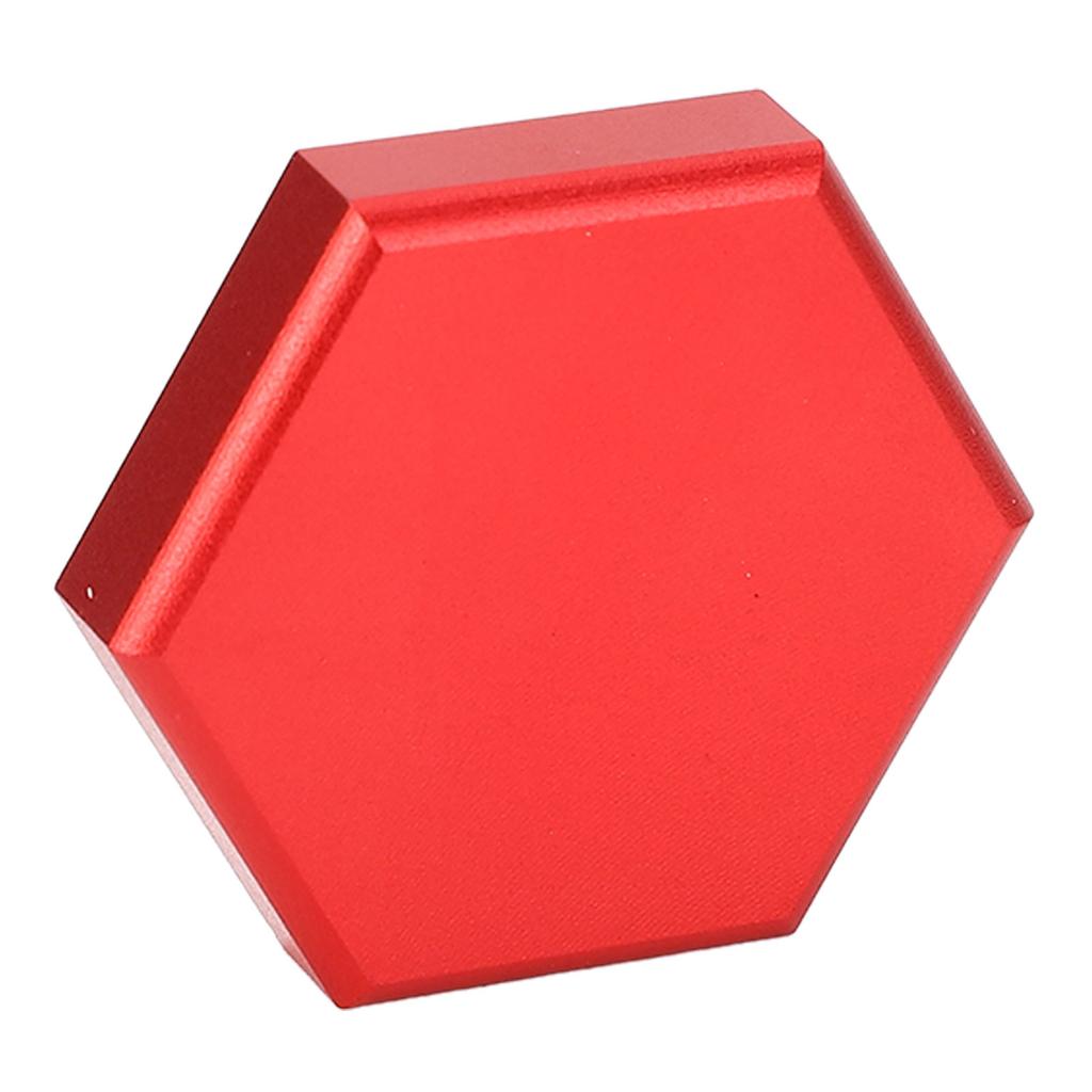 Estojo de Giz de Bilhar Magnético Hexagonal de Alumínio Seção Única Caixa de Giz para Taco de Sinuca para Hexagonal