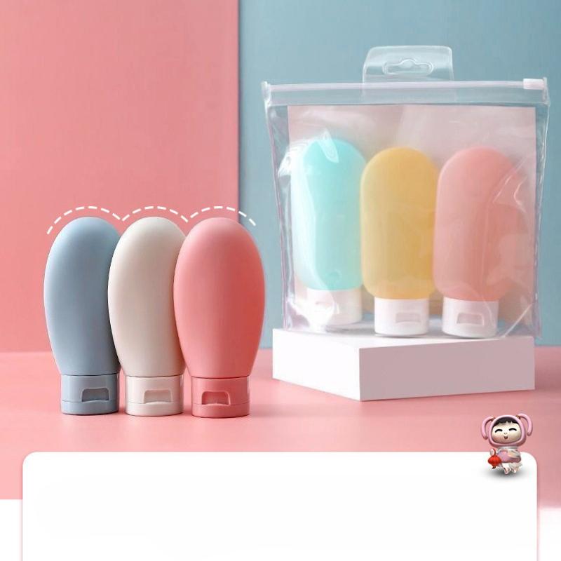 60ml Travel Cosmetic Bottles And Tubes Set, Portable Squeeze Lotion Shampoo Containers With Flip Cap, Leak Resistant Toiletry Kit For Vacation