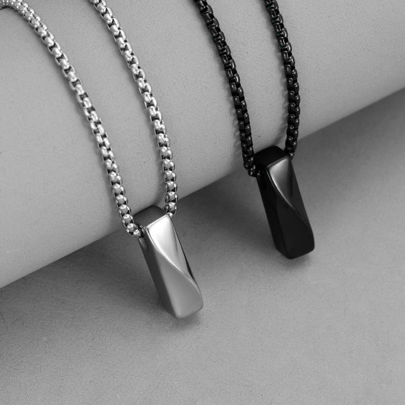 Europäischer und Amerikanischer Langer Geometrischer Moebius Anhänger Herren Mode Halskette Pullover Kette Schmuck