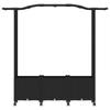 Raised Garden Bed with Trellis and Roof Black 164 x 40 x 144 cm PP